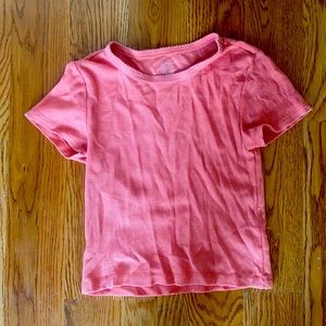 Orange shorts sleeve aerie shirt